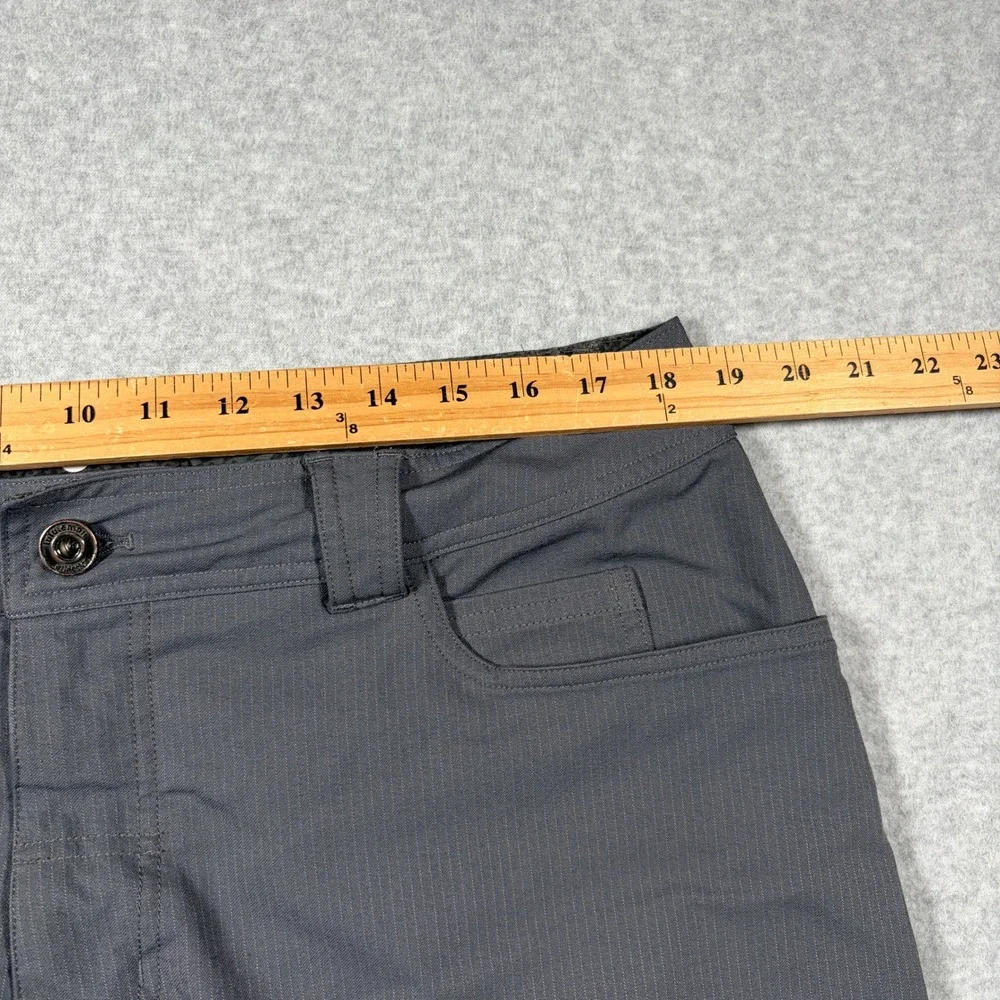 Lululemon Cadence Commute Shorts Men 38 Gray Pinstripe Cargo Athletic 12